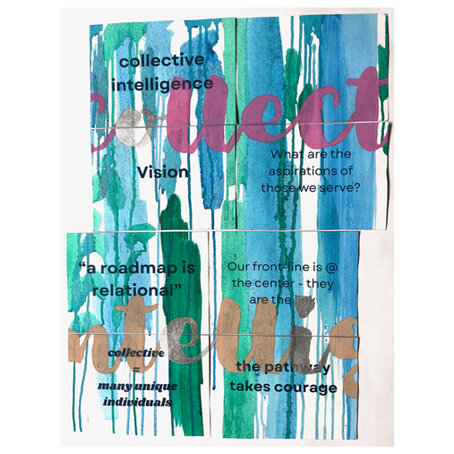 Collective cards set of 8 laid out.