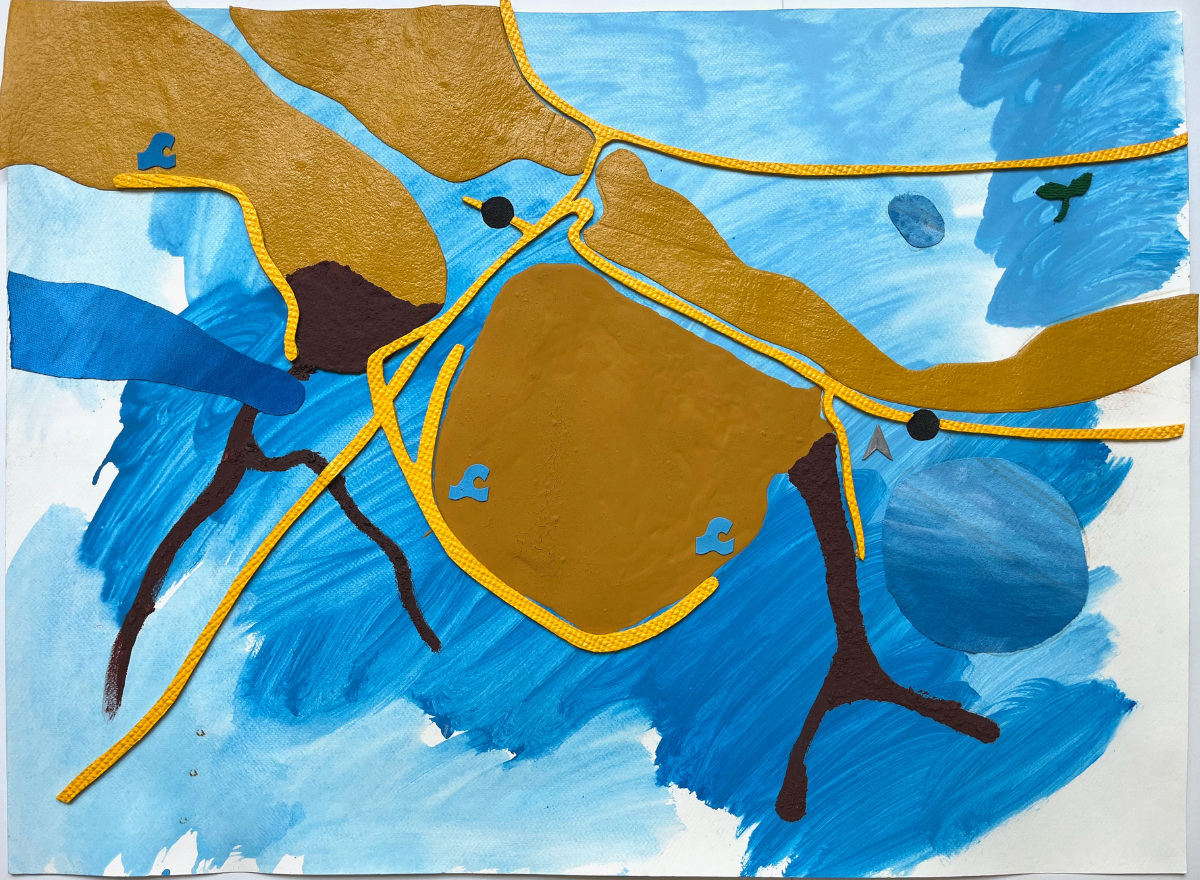 Ōrākei basin handpainted info graphic.